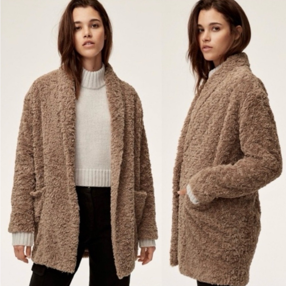 Wilfred Free Tan Women's Teddy Jacket